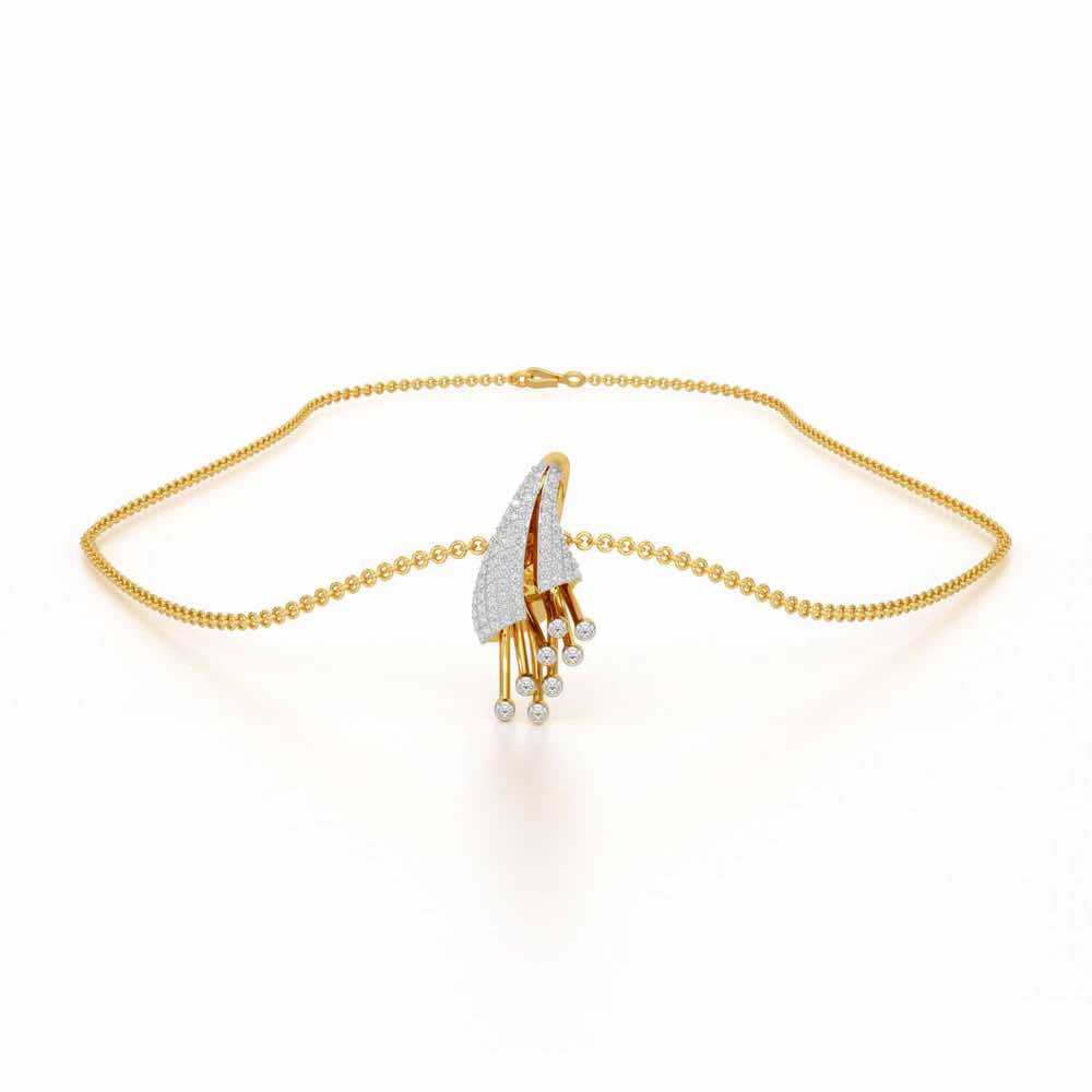 Exquisite Desire Silver Pendant - Yellow Gold - Image 3