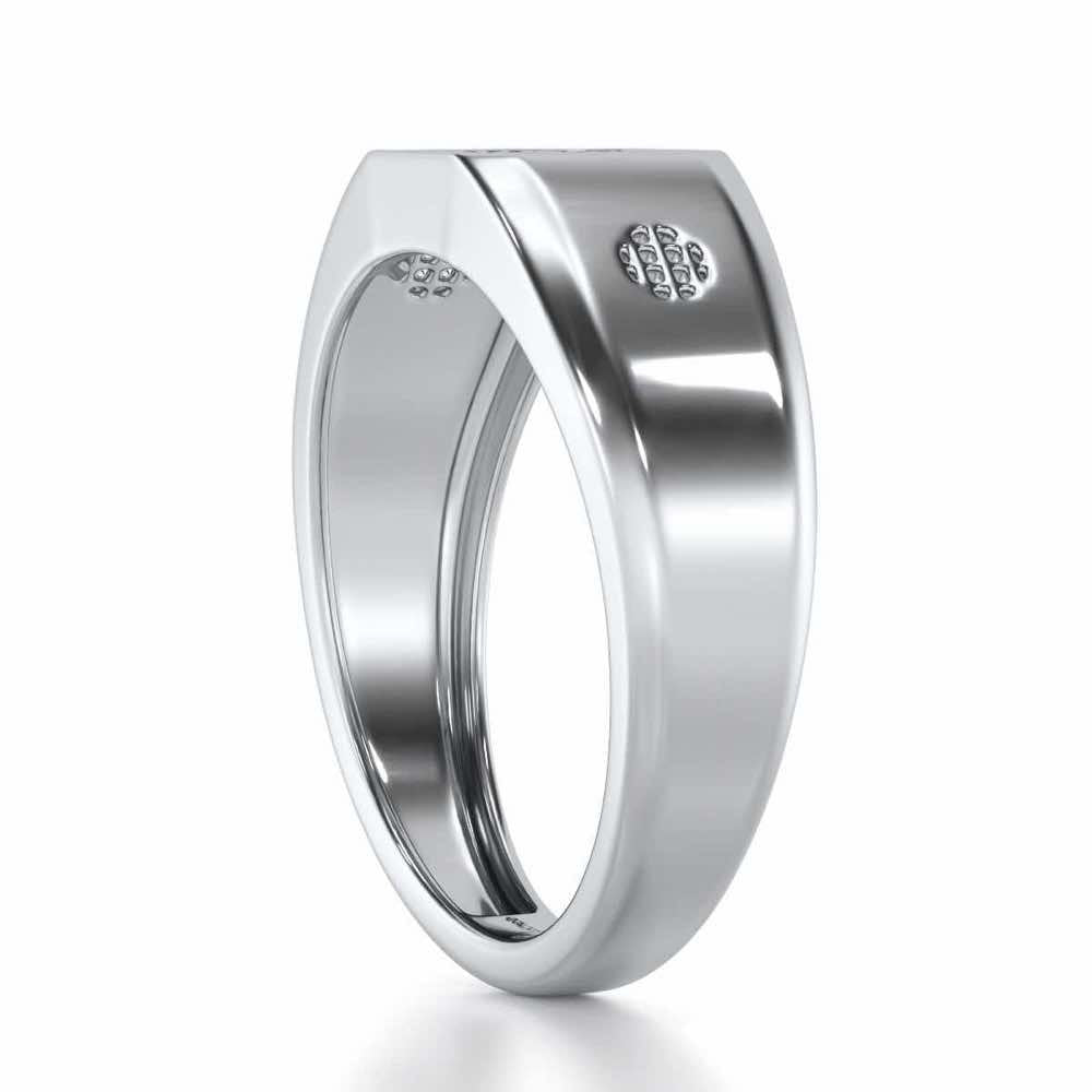 Extravagant Silver Ring For Men - White Gold - Image 3
