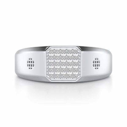 Extravagant Silver Ring For Men - White Gold - Image 4