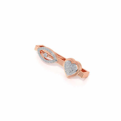 Eye Heart Silver Watch Band - Rose Gold - Image 3