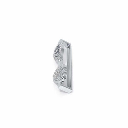 Eye Heart Silver Watch Band - White Gold - Image 4