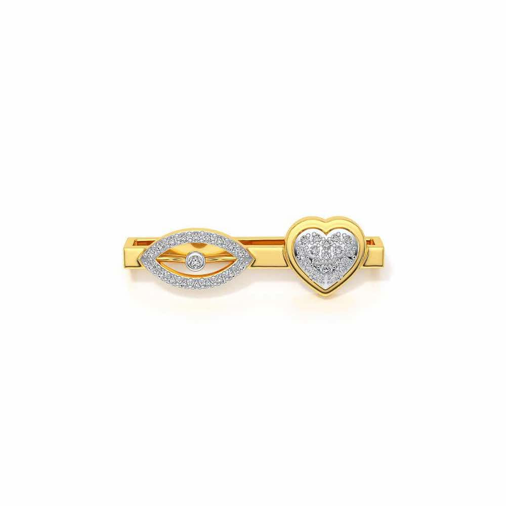 Eye Heart Silver Watch Band - Yellow Gold - Image 2