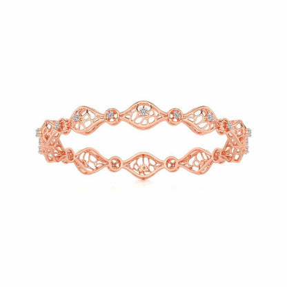 Eyes On Silver Bangles - Rose Gold - Image 5