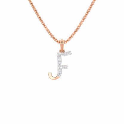 F-Luke Silver Pendant - Rose Gold - Image 1