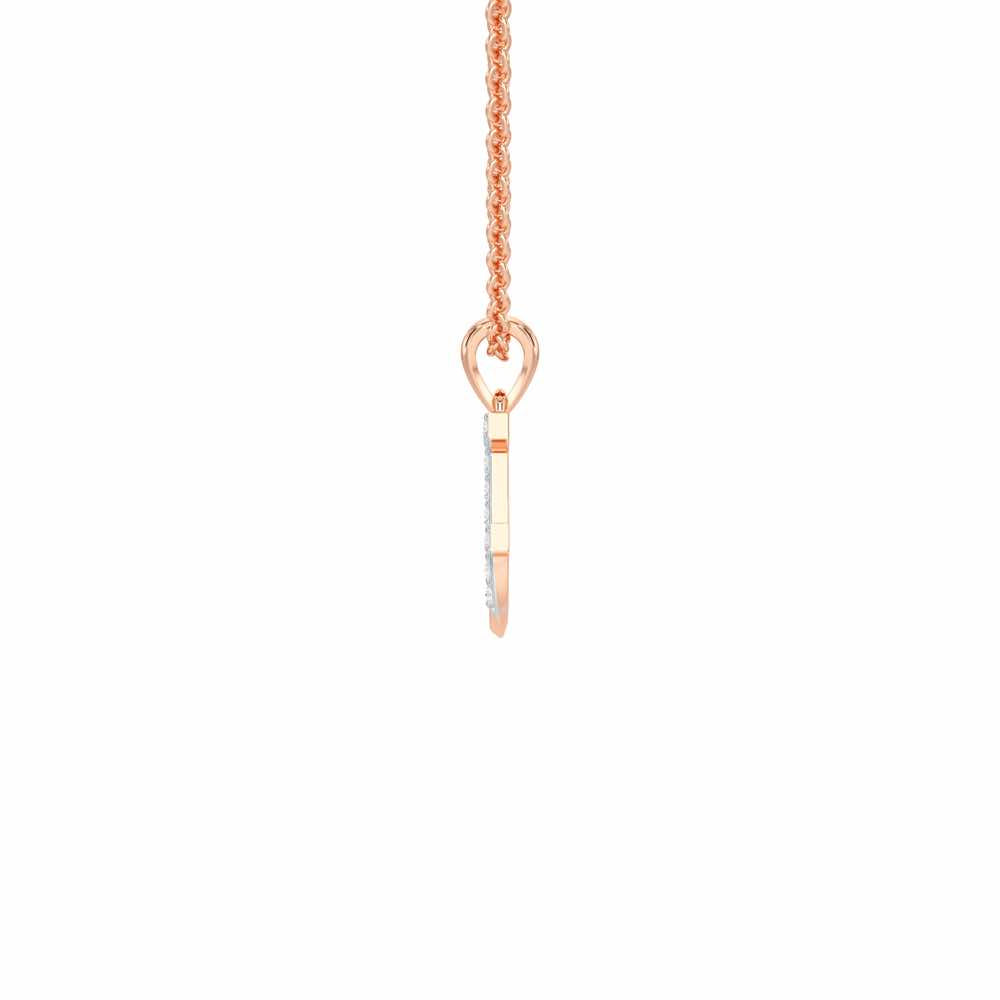 F-Luke Silver Pendant - Rose Gold - Image 3