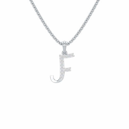 F-Luke Silver Pendant - White Gold - Image 1