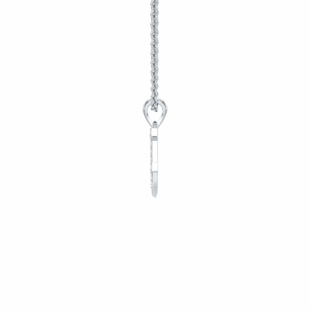 F-Luke Silver Pendant - White Gold - Image 3