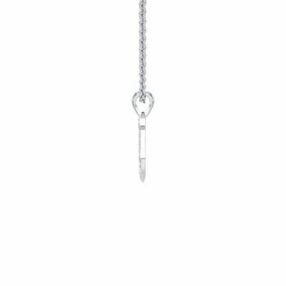 F-Luke Silver Pendant - White Gold - Image 3