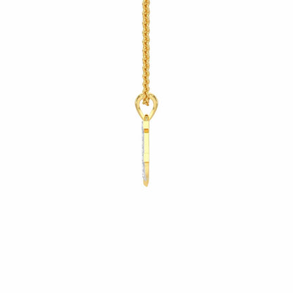 F-Luke Silver Pendant - Yellow Gold - Image 3