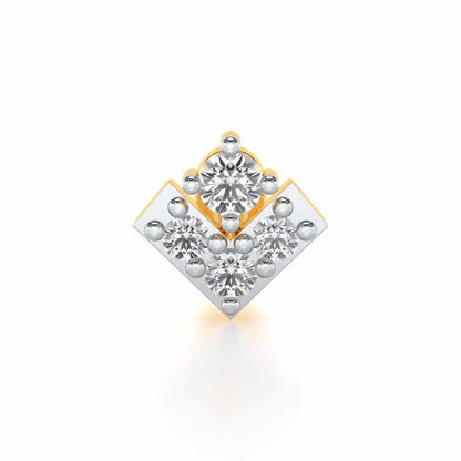 Fab Shimmer Silver Nosepin - Yellow Gold - Image 1