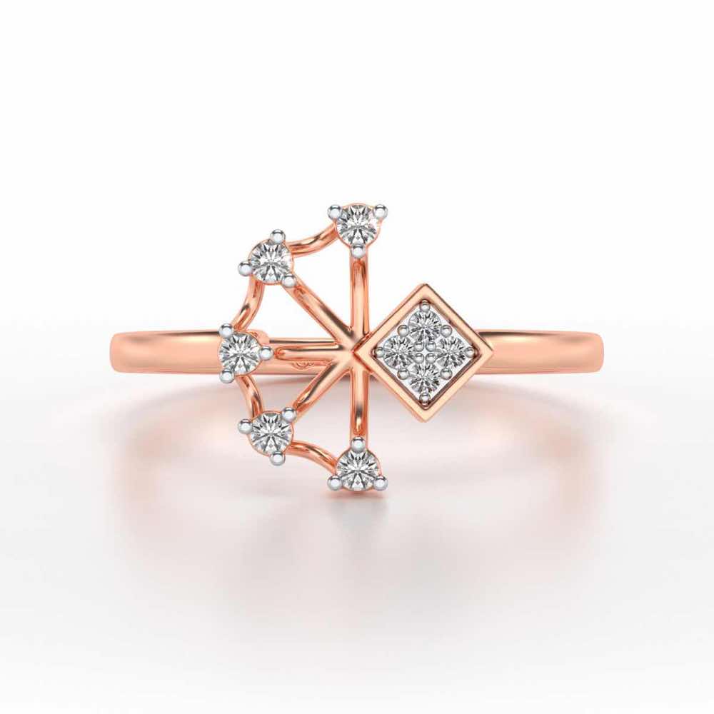 Falak Silver Ring - Rose Gold - Image 4