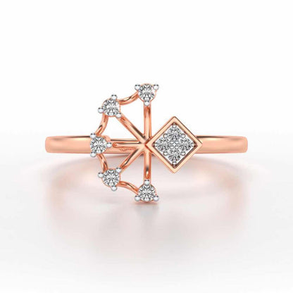 Falak Silver Ring - Rose Gold - Image 4