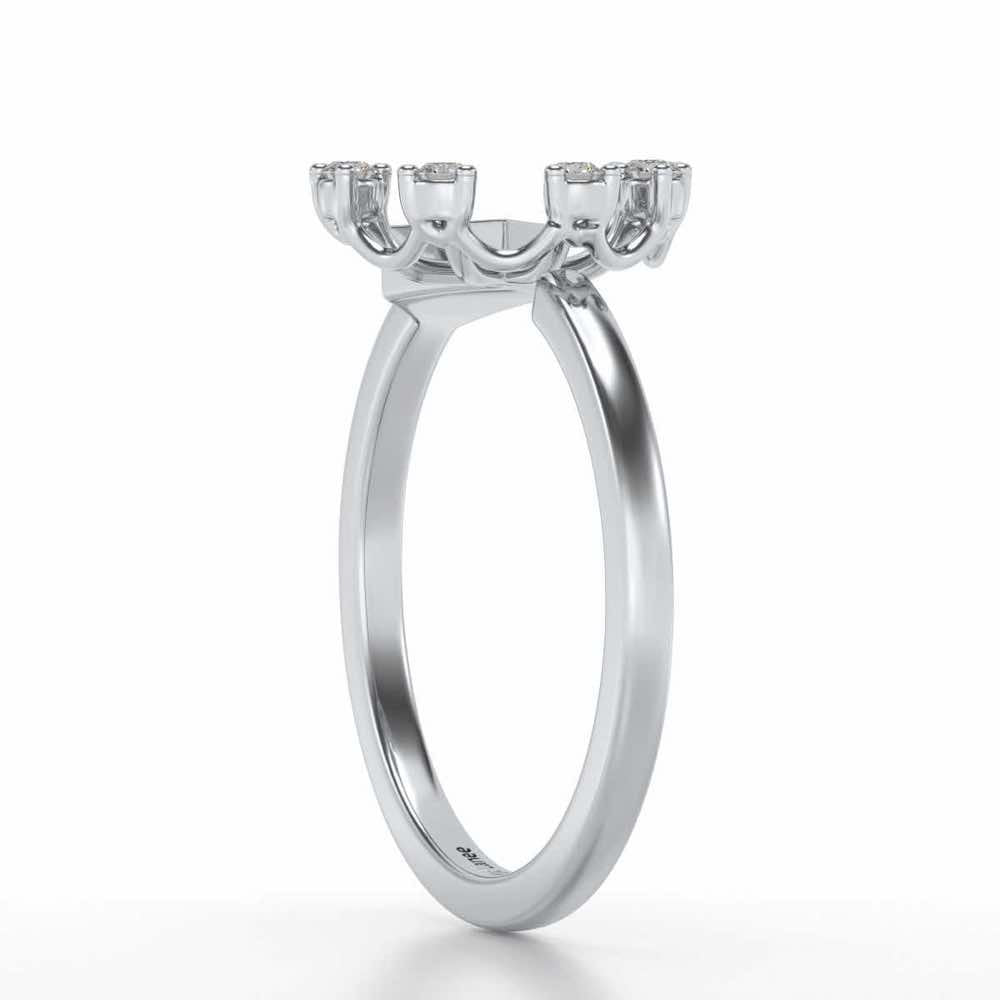 Falak Silver Ring - White Gold - Image 3