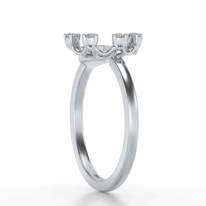 Falak Silver Ring - White Gold - Image 3