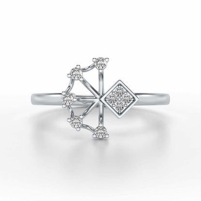 Falak Silver Ring - White Gold - Image 4