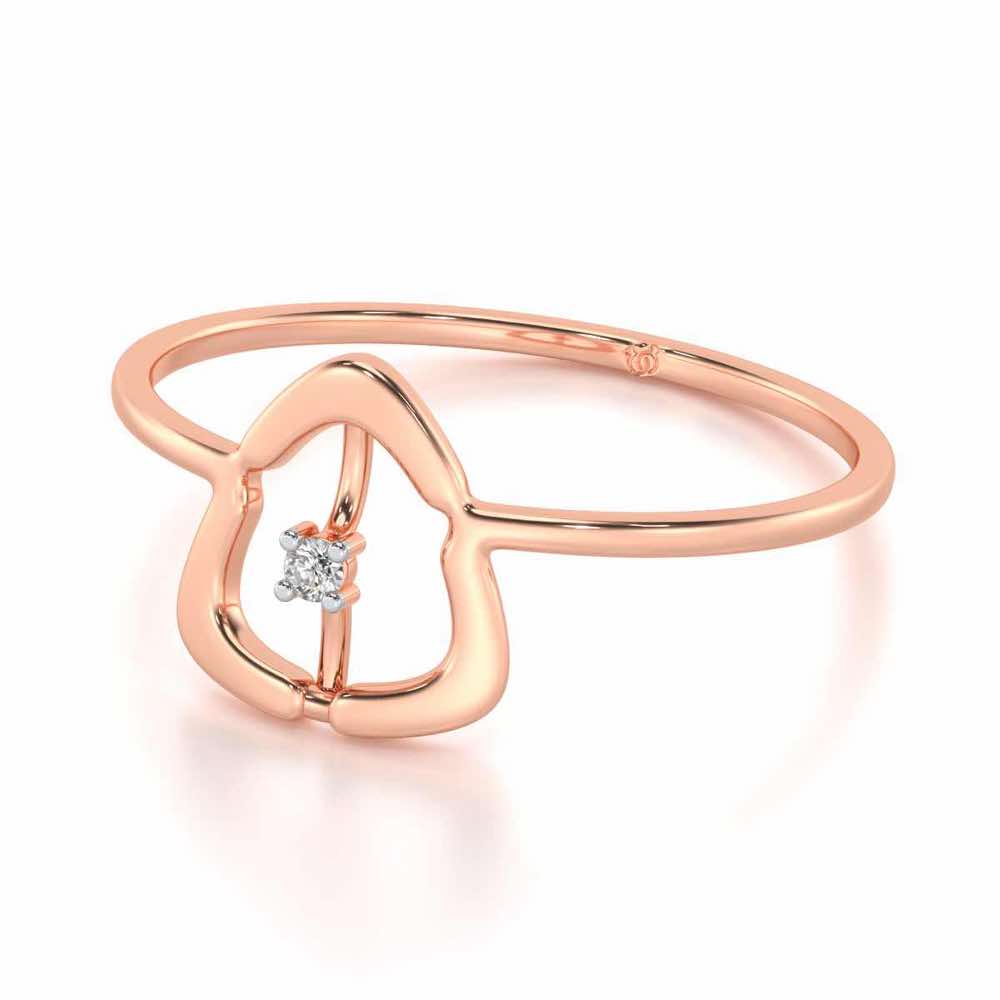 Fame Silver Ring - Rose Gold - Image 2