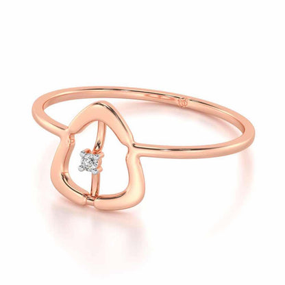 Fame Silver Ring - Rose Gold - Image 2