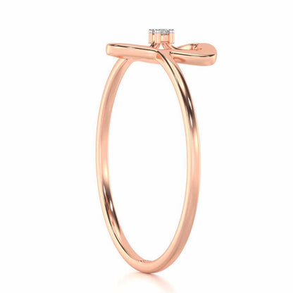 Fame Silver Ring - Rose Gold - Image 3