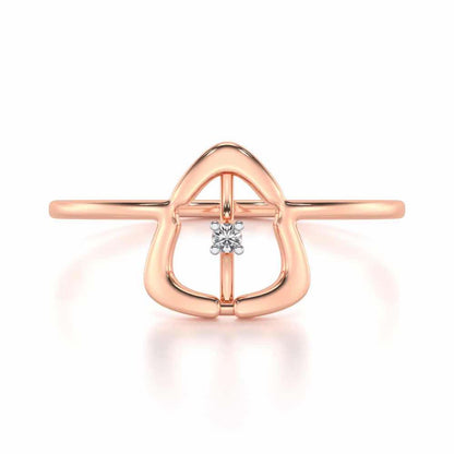 Fame Silver Ring - Rose Gold - Image 4