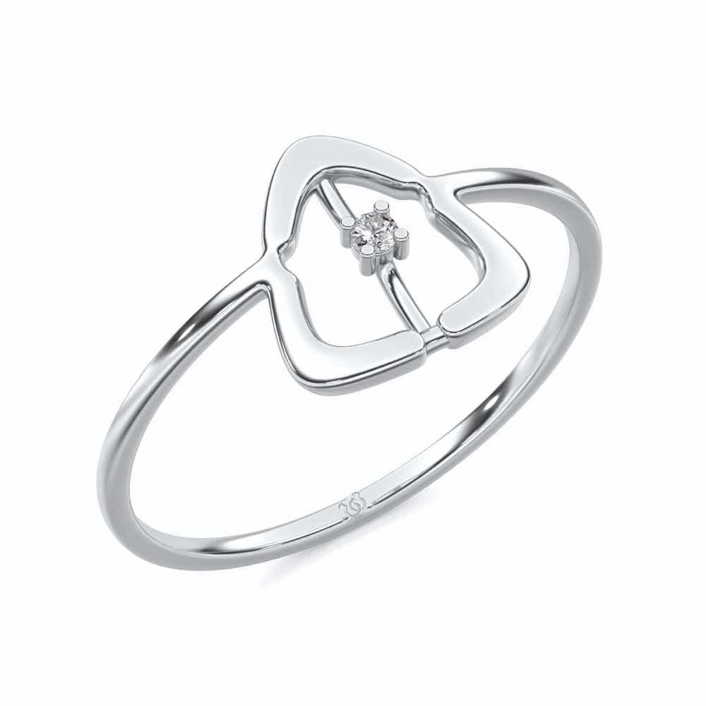 Fame Silver Ring - White Gold - Image 1
