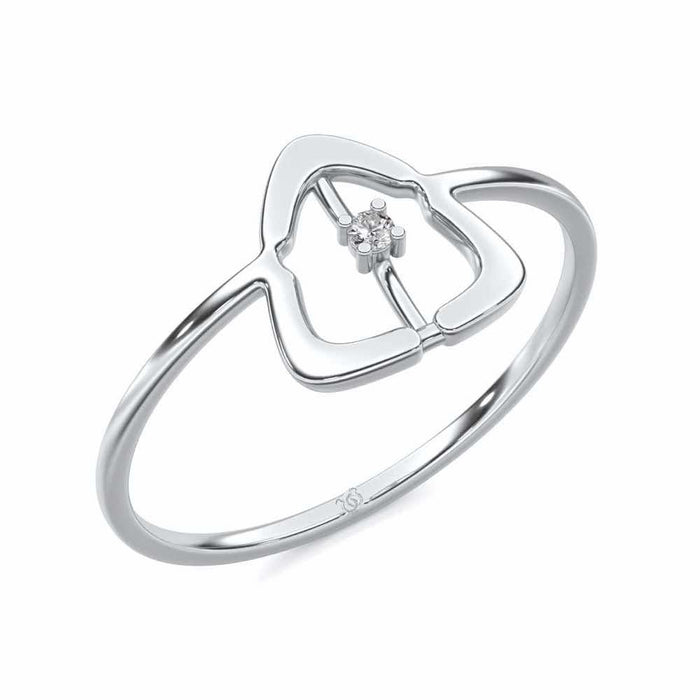 Fame Silver Ring - White Gold - Image 1
