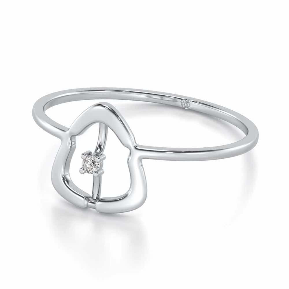 Fame Silver Ring - White Gold - Image 2