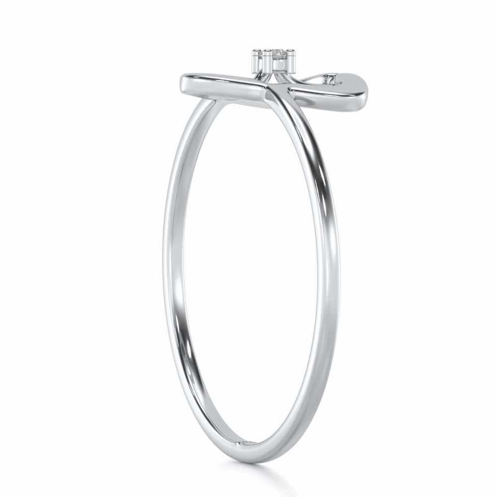 Fame Silver Ring - White Gold - Image 3