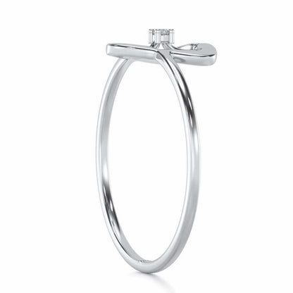 Fame Silver Ring - White Gold - Image 3