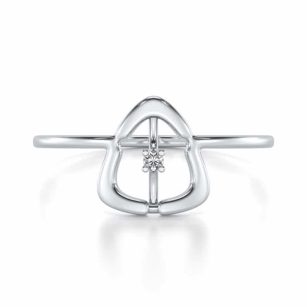 Fame Silver Ring - White Gold - Image 4
