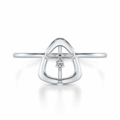 Fame Silver Ring - White Gold - Image 4