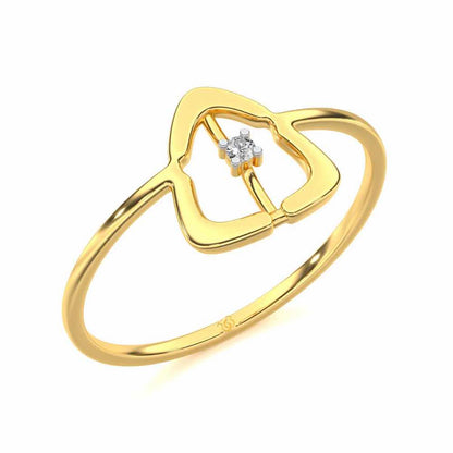 Fame Silver Ring - Yellow Gold - Image 1