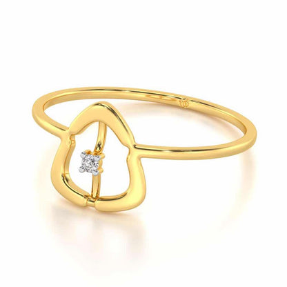 Fame Silver Ring - Yellow Gold - Image 2