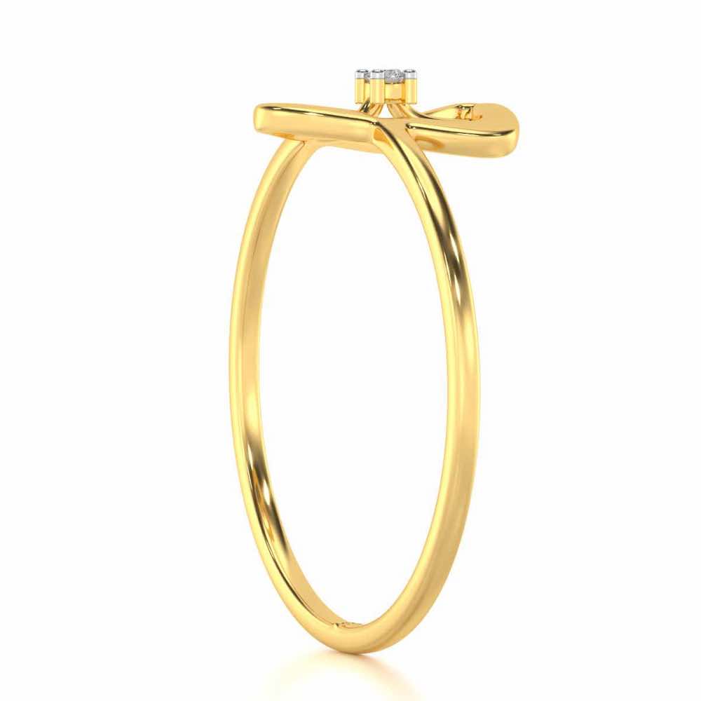Fame Silver Ring - Yellow Gold - Image 3