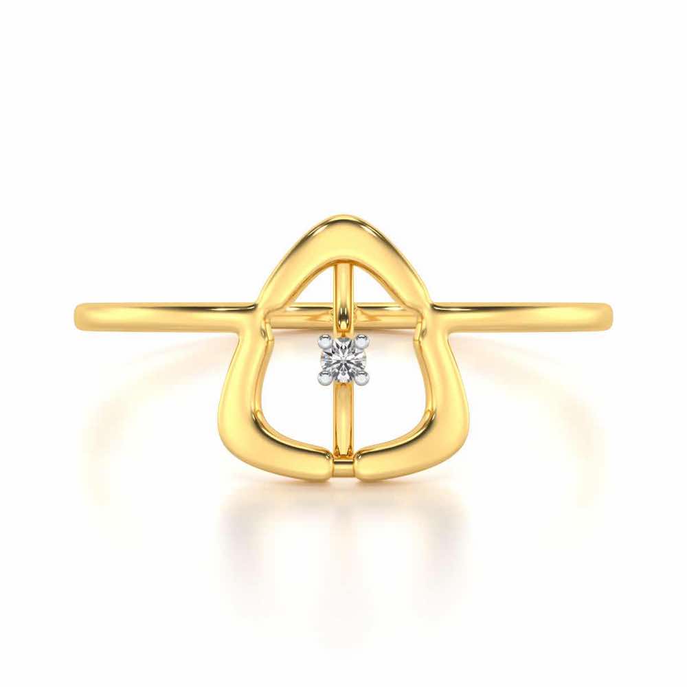 Fame Silver Ring - Yellow Gold - Image 4
