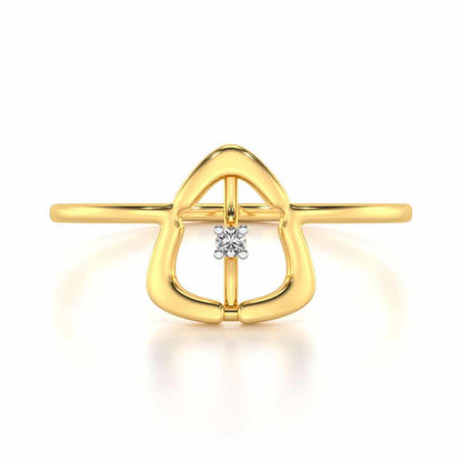 Fame Silver Ring - Yellow Gold - Image 4