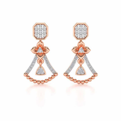 Fancy Drops Earrings - Rose Gold - Image 1