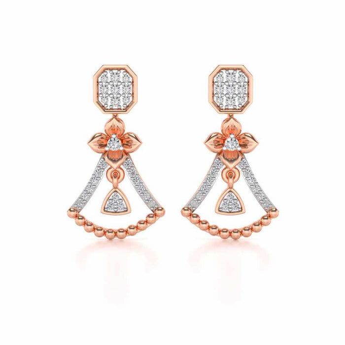 Fancy Drops Earrings - Rose Gold - Image 1