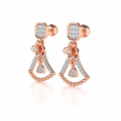 Fancy Drops Earrings - Rose Gold - Image 3