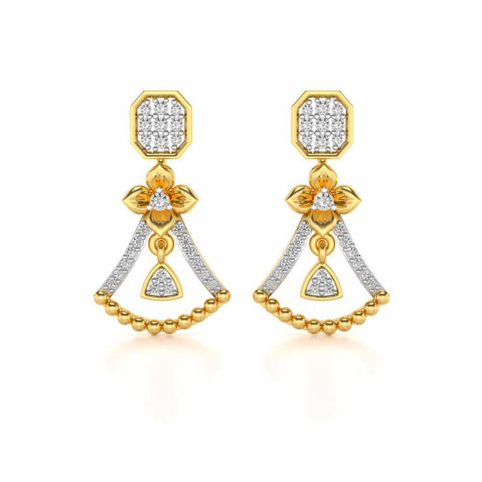 Fancy Drops Earrings - Yellow Gold - Image 1