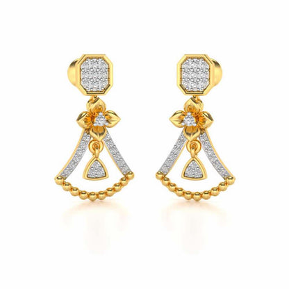 Fancy Drops Earrings - Yellow Gold - Image 2