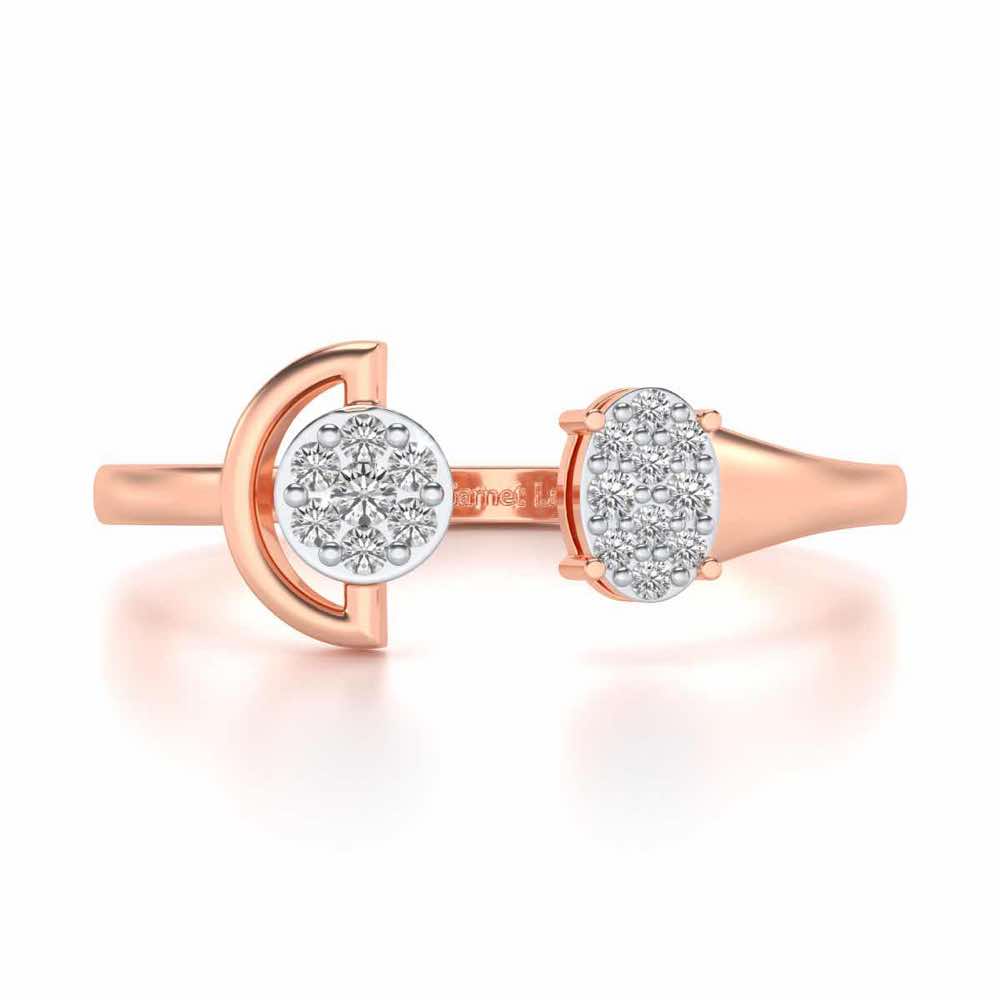 Farida Silver Ring - Rose Gold - Image 4