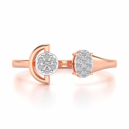 Farida Silver Ring - Rose Gold - Image 4