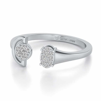 Farida Silver Ring - White Gold - Image 2