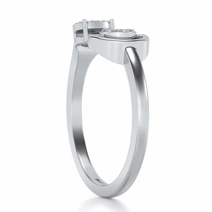 Farida Silver Ring - White Gold - Image 3