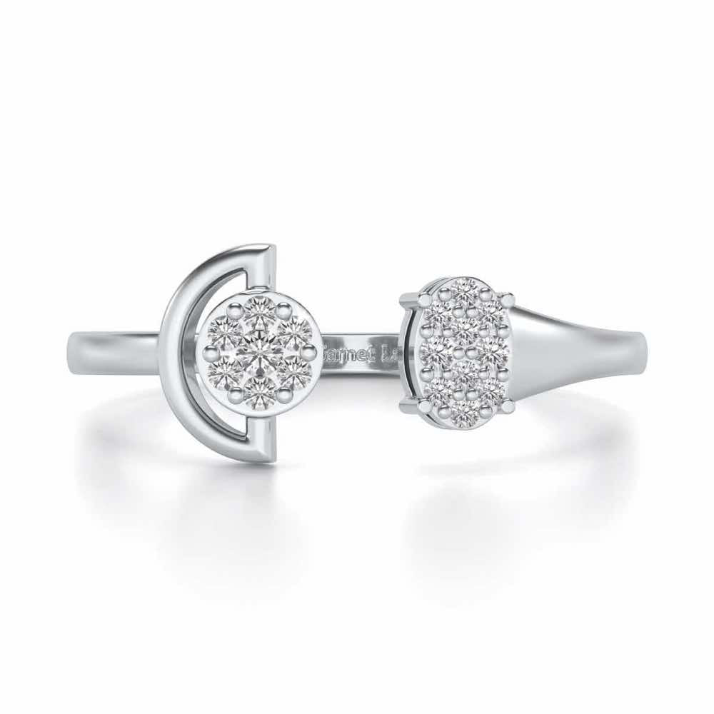 Farida Silver Ring - White Gold - Image 4