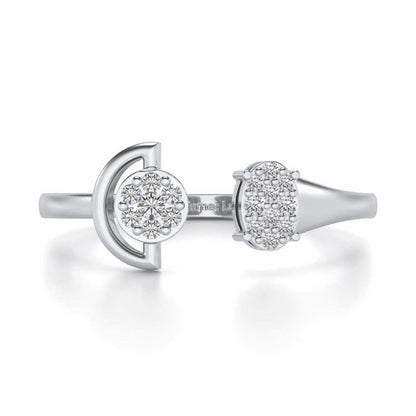 Farida Silver Ring - White Gold - Image 4
