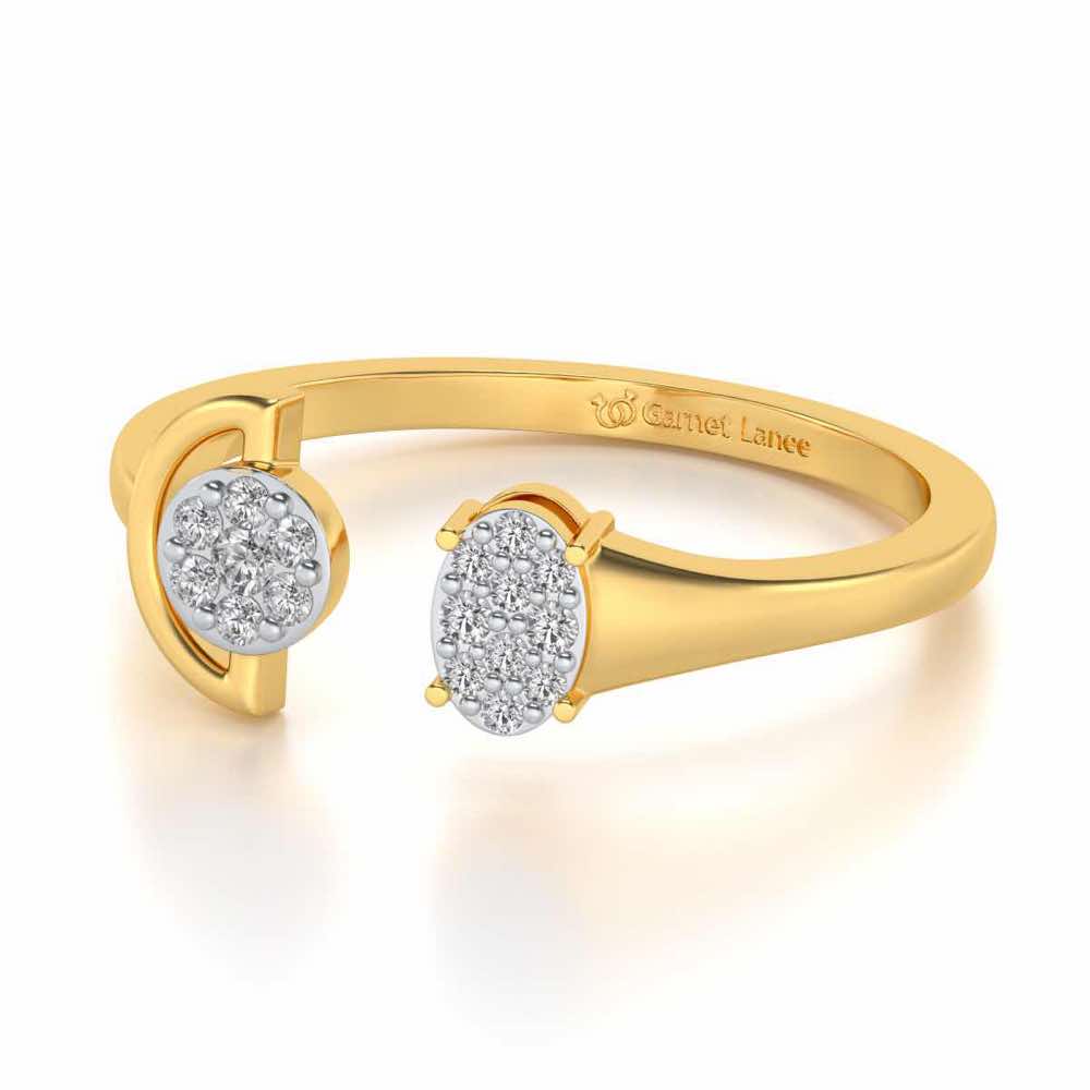 Farida Silver Ring - Yellow Gold - Image 2