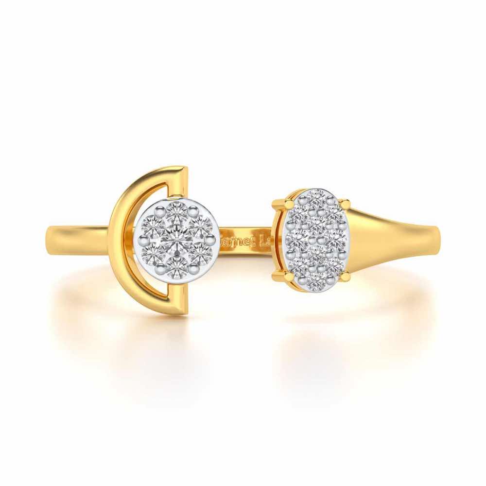 Farida Silver Ring - Yellow Gold - Image 4