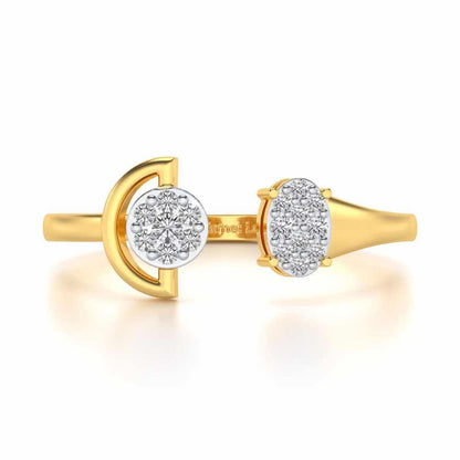 Farida Silver Ring - Yellow Gold - Image 4