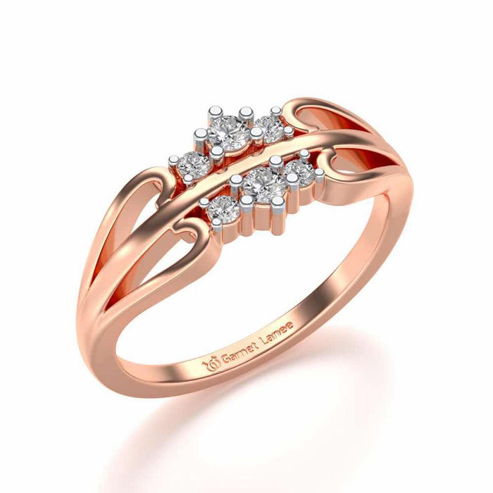 Farishta Silver Ring - Rose Gold - Image 1